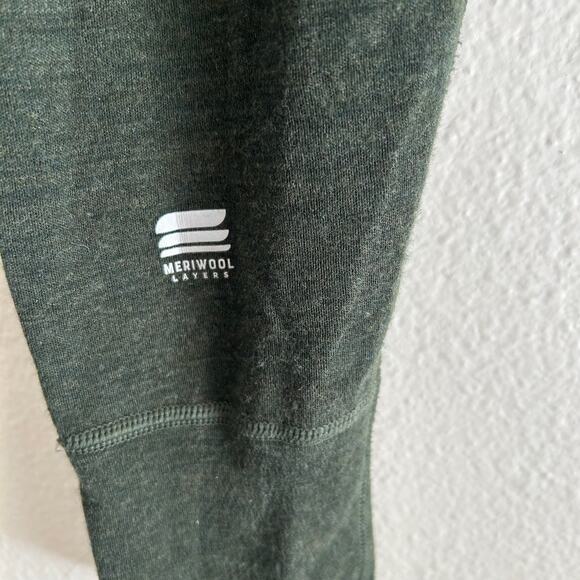 Meriwool Layers Wool Base Layer Mens Bottom Pants SZTL 100% Merino Wool Green - Picture 5 of 8
